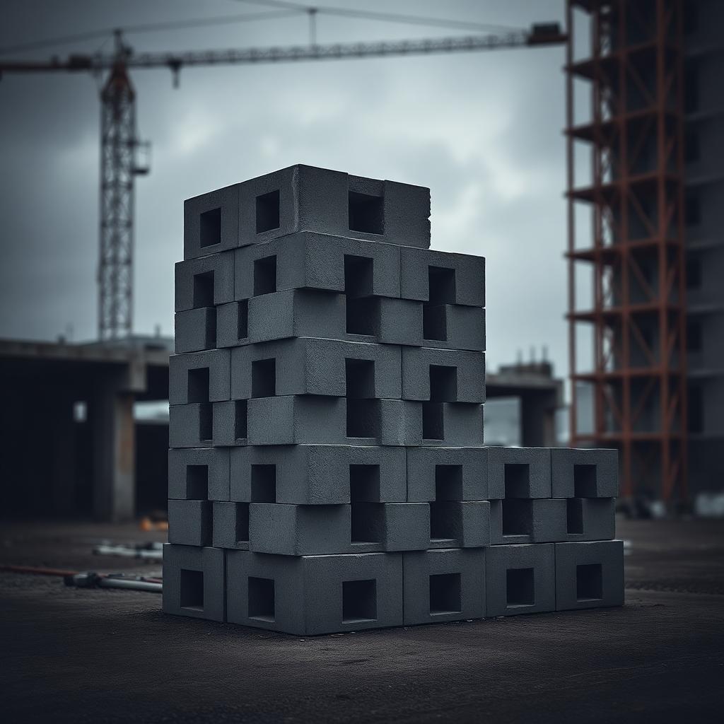 9" Solid Sandcrete Block