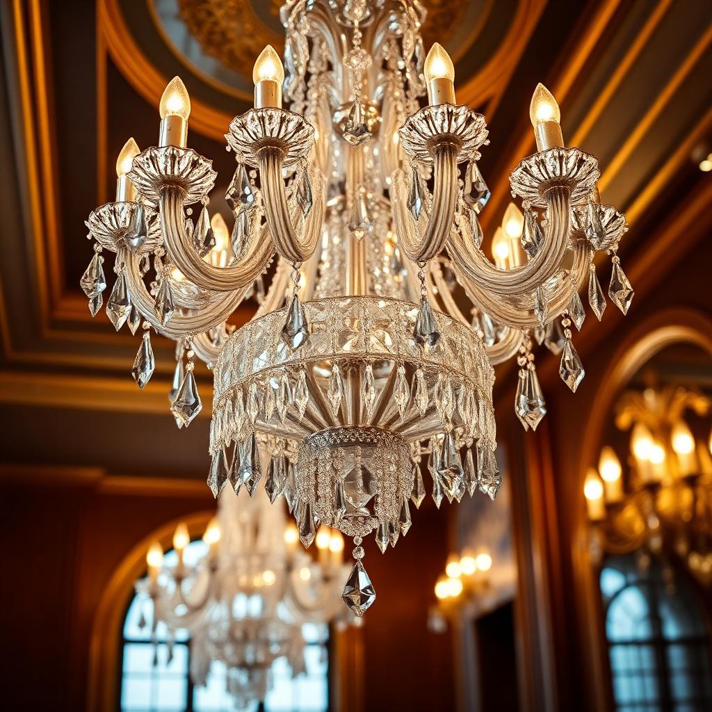 Crystal Cascade Chandelier — 32 arm